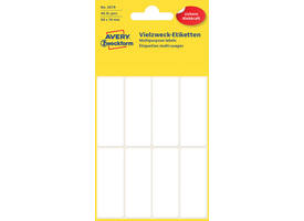 Etiket Avery 3079 50x19mm wit 48 stuks