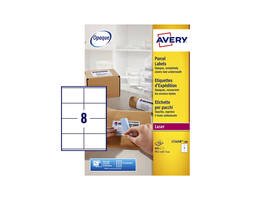 Etiket Avery L7165B-100 99.1x67.7mm blockout 800 stuks