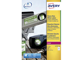 Etiket Avery L4776-20 99.1x42.3mm polyester wit 240 stuks