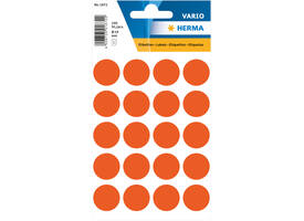 Etiket HERMA 1872 rond 19mm rood 100 stuks