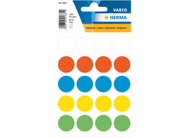 Etiket HERMA 1881 rond 19mm assorti 100 stuks