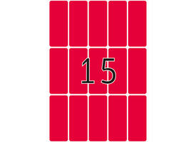 Etiket HERMA 2416 20x50mm fluor rood 360 stuks
