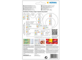 Etiket HERMA 2416 20x50mm fluor rood 360 stuks