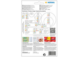 Etiket HERMA 2452 25x40mm rood 512 stuks