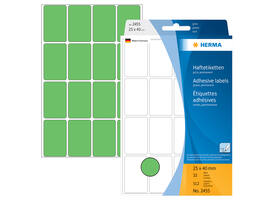 Etiket HERMA 2455 25x40mm groen 512 stuks