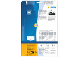 Etiket HERMA 8895 210x297mm A4 glossy wit 10 stuks