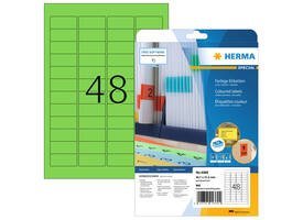 Etiket HERMA 4369 45.7x21.2mm verwijderbaar groen 960 stuks