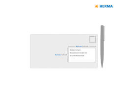 Etiket HERMA 4609 52.5x21.2mm premium wit 11200 stuks