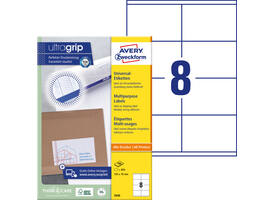 Etiket Avery 3426 105x70mm wit 800 stuks