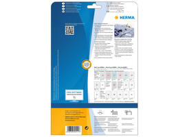 Naambadge etiket HERMA 4511 63.5x29.6mm wit 540 stuks