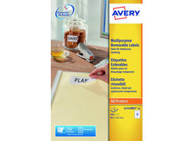 Etiket Avery L4743REV-25 99.1x42.3mm wit 300 stuks