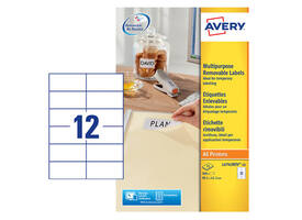 Etiket Avery L4743REV-25 99.1x42.3mm wit 300 stuks