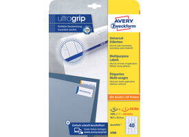 Etiket Avery 4780 48.5x25.4mm wit 1000 stuks