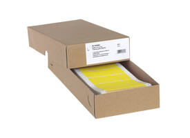 Etiket HERMA 8181 88.9x35.7mm 1-baans geel 2000 stuks