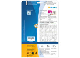Etiket HERMA 8837 63.5x25.4mm mat wit 825 stuks