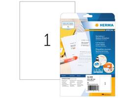 Etiket HERMA 4230 210x297mm A4 correctie wit 25 stuks