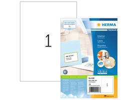 Etiket HERMA 4428 210x297mm A4 premium wit 100 stuks