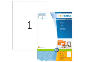 Etiket HERMA 4631 210x297mm A4 premium wit 200 stuks