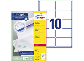 Etiket Avery L7173-100 99.1x57mm wit 1000 stuks