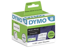 Etiket Dymo LabelWriter naamkaart 54x101mm 1 rol á 220 stuks wit