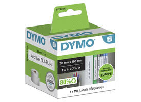 Etiket Dymo LabelWriter multifunctioneel 38x190mm 1 rol á 110 stuks wit