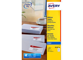Etiket Avery J8160-40 63.5x38.1mm wit 840 stuks