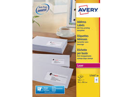 Etiket Avery L7163-40 99.1x38.1mm wit 560 stuks