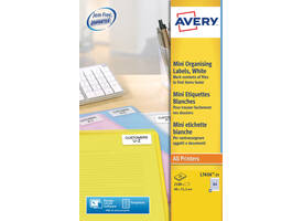 Etiket Avery L7656-25 46x11.1mm wit 2100 stuks