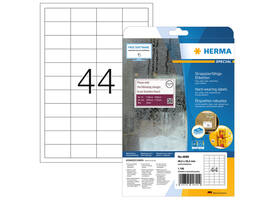 Etiket HERMA 4690 48.3x25.4mm weerbestendig wit 1100 stuks