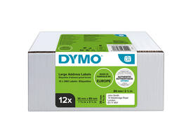 Etiket Dymo LabelWriter adressering 36x89mm 12 rollen á 260 stuks wit