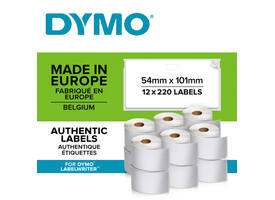 Etiket Dymo LabelWriter multifunctioneel 32x57mm 12 rollen á 1000 stuks wit