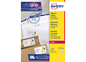 Etiket Avery L7159-250 63.5x33.9mm wit 6000 stuks