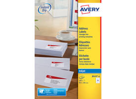 Etiket Avery J8163-10 99.1x38.1mm wit 140 stuks