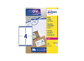 Etiket Avery L7169-250 99.1x139mm wit 1000 stuks