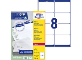 Etiket Avery L7165-250 99.1x67.7mm wit 2000 stuks