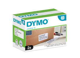 Etiket Dymo LabelWriter 5XL verzendlabel 59x102mm 2 rollen á 575 stuks wit