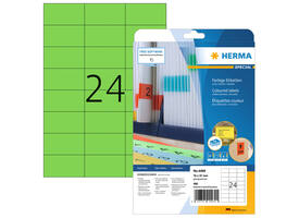 Etiket HERMA 4469 70x37mm verwijderbaar groen 480 stuks