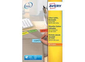 Etiket Avery L6041-20 45.7x21.2mm geel 960 stuks