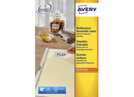 Etiket Avery L6025REV-25 63.5x46.6mm wit 450 stuks