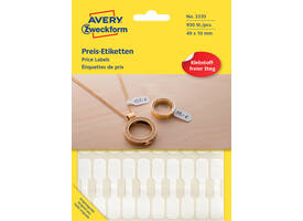 Etiket Avery 3335 49x10mm wit 924 stuks