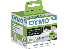 Etiket Dymo LabelWriter adressering 36x89mm 1 rol á 260 stuks wit