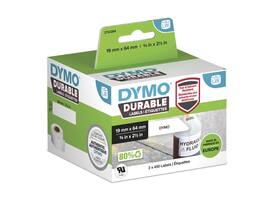 Etiket Dymo LabelWriter industrieel 19x64mm 2 rollen á 450 stuks wit