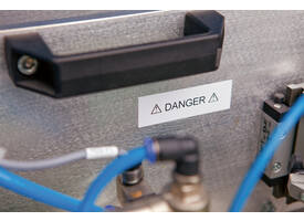 Labeltape Dymo LabelManager D1 polyester 12mm duurzaam zwart op wit