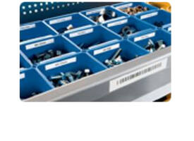 Labeltape Dymo LabelManager D1 polyester 12mm duurzaam zwart op wit
