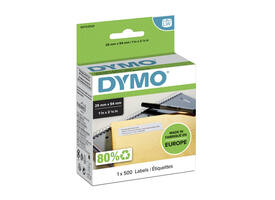 Etiket Dymo LabelWriter adressering 25x54mm 1 rol á 500 stuks wit