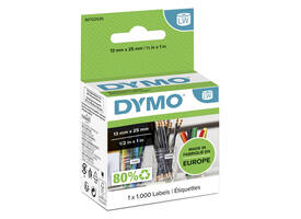 Etiket Dymo LabelWriter multifunctioneel 13x25mm 1 rol á 1000 stuks wit