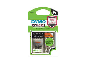Labeltape Dymo LabelManager D1 polyester 12mm zwart op oranje