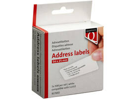 Labeletiket Quantore 11352 54x25mm adres wit 500 stuks