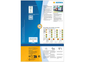 Etiket HERMA 4396 105x148mm A6 geel 400 stuks