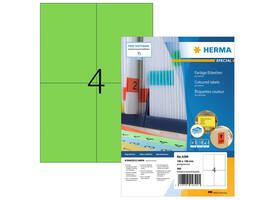Etiket HERMA 4399 105x148mm A6 groen 400 stuks